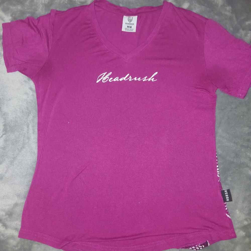 Women's Purple V-Neck Tee